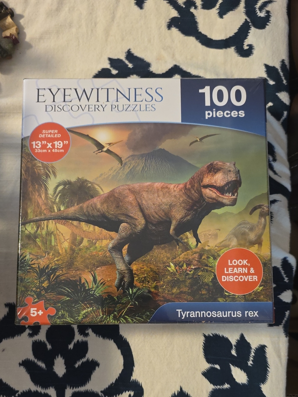 Witness Eyewitness Discovery Puzzles Tyrannosaurus Rex - Brown and Green